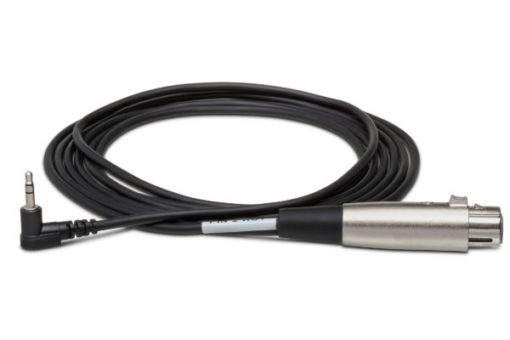 Hosa XVM-101F  XLR3F to Right-angle 3.5 mm TRS Microphone Cable
