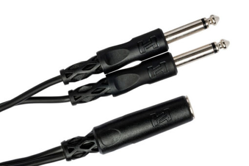 Hosa YPP-106 1/4" TSF to Dual 1/4" TS Y Cable - Image 2