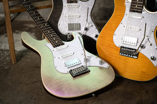 CORT G280 Select Electric Guitar - Flame Top Amber - Image 14
