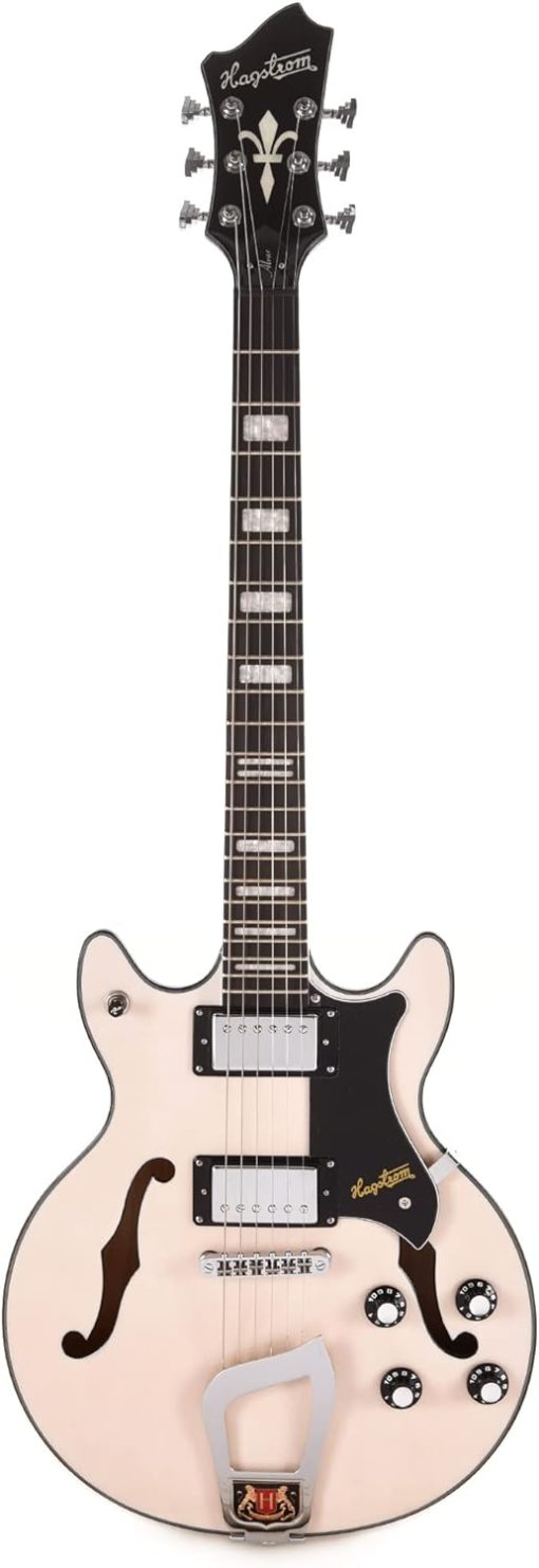 BLOWOUT DEAL!! - NEW HAGSTROM Alvar Electric Guitar - Swedish Frost Gloss - Image 4