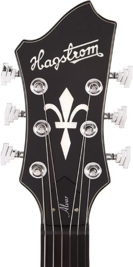 BLOWOUT DEAL!! - NEW HAGSTROM Alvar Electric Guitar - Swedish Frost Gloss - Image 6