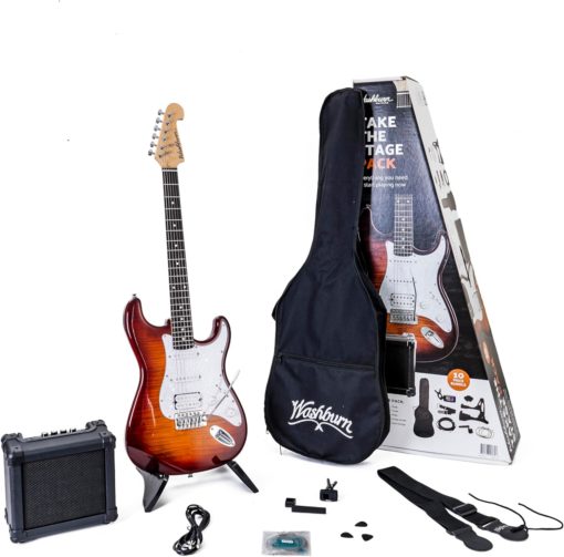 Washburn "Take the Stage" Complete Electric Guitar Package - Sunburst SDFSBPACK