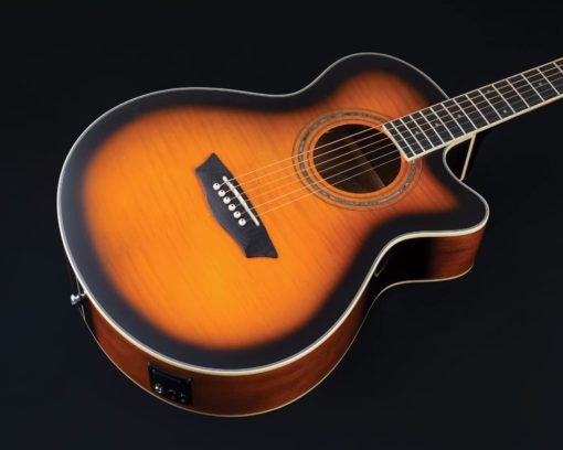WASHBURN Festival EA15 A/E Guitar - Tobacco Burst - Image 9