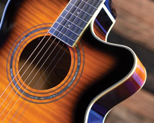 WASHBURN Festival EA15 A/E Guitar - Tobacco Burst - Image 3