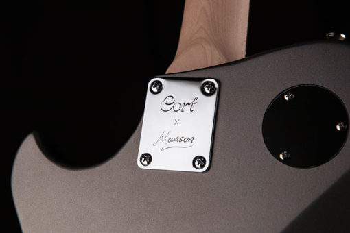 CORT Meta Series MBM-1 Matthew Bellamy Signature Guitar - Silver & Black - Image 8