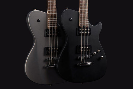 CORT Meta Series MBM-1 Matthew Bellamy Signature Guitar - Silver & Black - Image 4