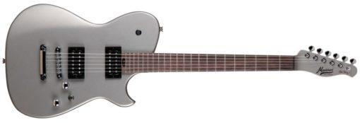 CORT Meta Series MBM-1 Matthew Bellamy Signature Guitar - Silver & Black - Image 2