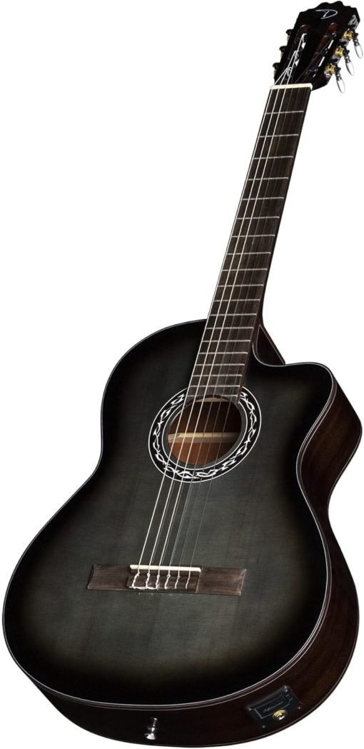 DEAN España Cutaway Classical A/E Guitar - Black Burst - Image 2