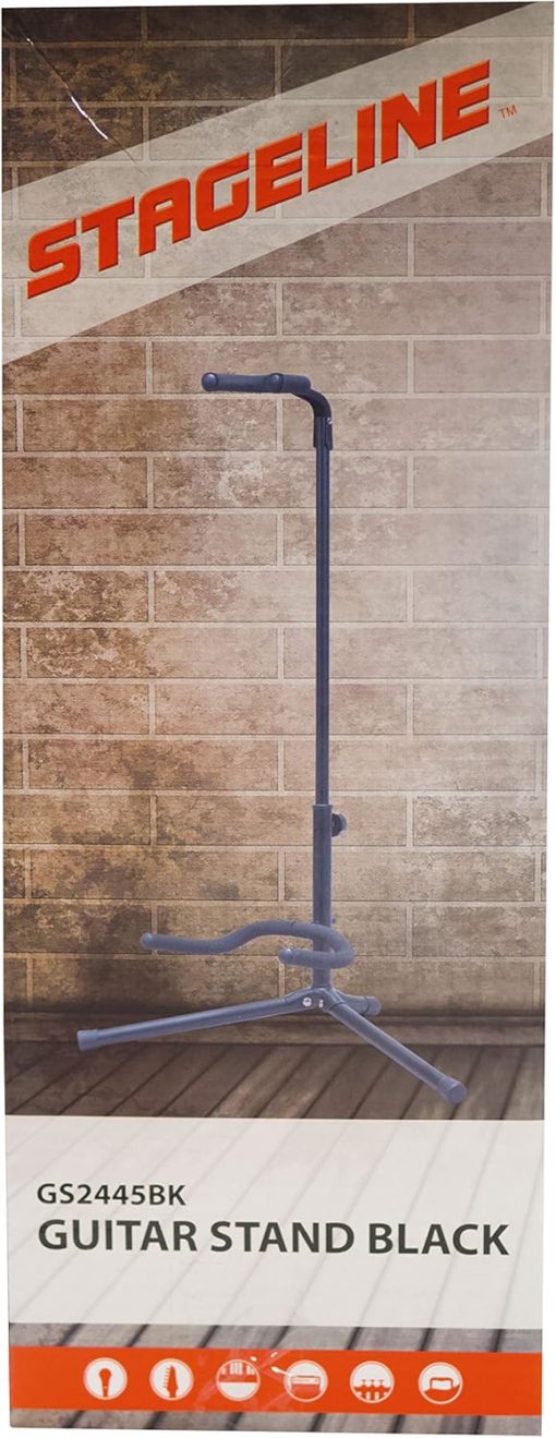 STAGELINE Guitar Stand - GS2445BK - Black - Image 2