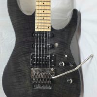 USED - LTD M-103FM Electric Guitar - Black See-Through