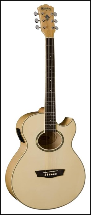 WASHBURN Spruce Top EA20 Cutaway A/E Guitar - Image 6